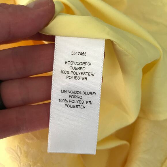 Kay Unger Dress Size 14 Knee Wrap Lorraine Jacquard‎ Pencil Slit Asymmetric READ - Picture 11 of 16